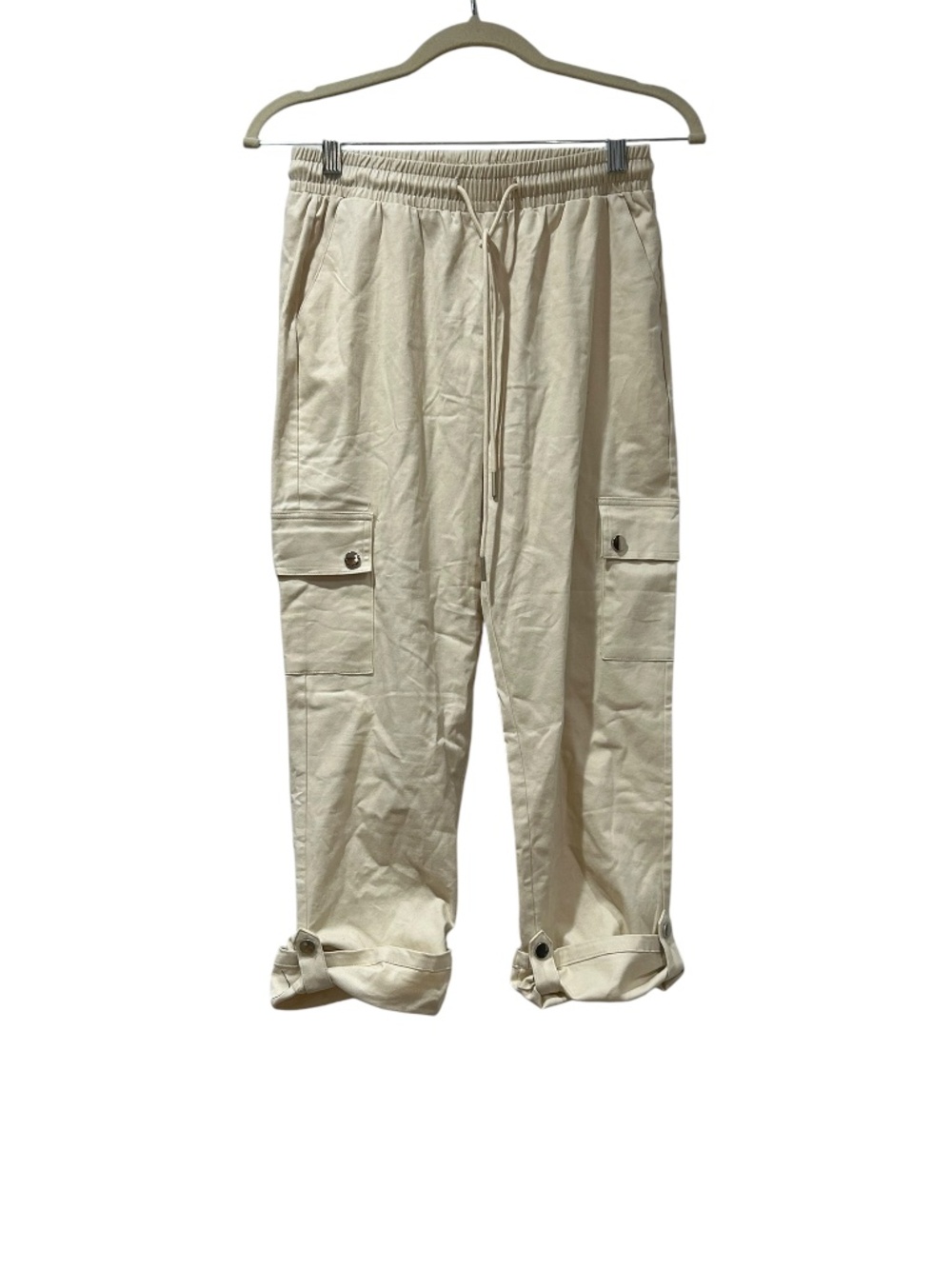 Patrizia Luca Cream Cargo Slack Casual Pants Women's size S